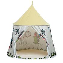 Barraca de jogos para crianças coberta Princess Castle House, tecido branco