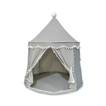 Barraca de jogos Teepee coberta Grey Star Princess Castle Kids