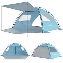 Barraca de praia Elegear Sun Shelter com dossel para 4-5 pessoas UPF 50+ Barraca de praia Elegear Sun Shelter com dossel para 4-5 pessoas UPF 50+