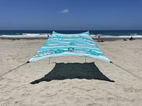 Barraca de praia Neso Swells 213x213 cm com dossel portátil