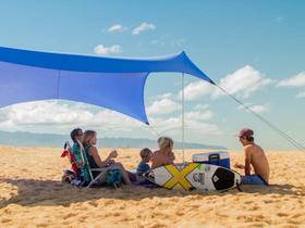 Barraca de praia Neso Tents Grande 2,1 m de altura 2,7 x 2,7 m Periwinkle