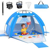 Barraca de Praia para Bebê Dsquu com Ventilador de Resfriamento Solar UPF 50+