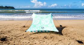 Barraca de praia portátil Neso 213x213 cm Resistente a UV Mint