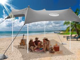 Barraca de praia portátil UMARDOO Canopy Grey 305x305 cm Barraca de praia portátil UMARDOO Canopy Grey 305x305 cm