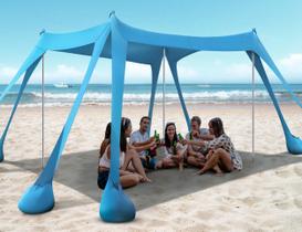 Barraca de praia Rengue Beach Canopy UPF50+ com proteção UV 3x3m