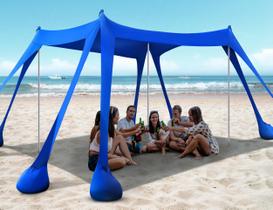 Barraca de praia Rengue Beach Canopy UPF50+ com proteção UV 3x3m