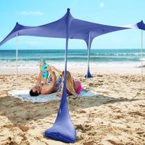 Barraca de praia SUN NINJA Pop Up Sun Shelter UPF50+ azul royal Barraca de praia SUN NINJA Pop Up Sun Shelter UPF50+ azul royal