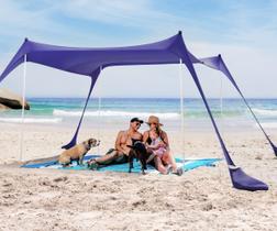 Barraca de praia SUN NINJA Pop Up Sun Shelter UPF50+ com acessórios