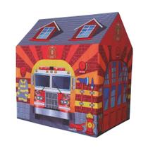 Barraca Estação de Bombeiro Tenda Cabana Infantil Toca Dm Toys DMT5653