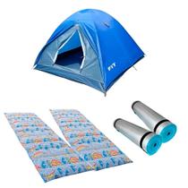 Barraca Fox 2/3 P + 2 Colchonete Solteiro + 2 Isolante Térmico Barraca Fox 2/3 P + 2 Colchonete Solteiro + 2 Isolante Térmico