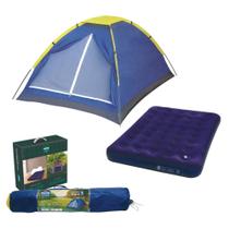 Barraca Iglu 3 Pessoas Camping Acampamento Colchão Casal Mor