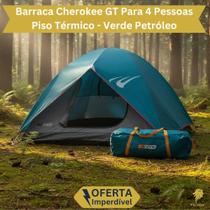 Barraca Iglu 4 Pessoas com Mosquiteira Poliéster Impermeável Piso Polietileno Acampamento Cherokee