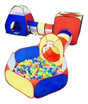 Barraca Infantil 5 Em 1 Cabana Toca Túnel Infantil Barraca Infantil 5 Em 1 Cabana Toca Túnel Infantil