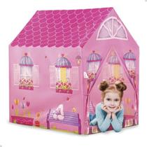 Barraca Infantil Brinquedo Menina Cabaninha Toca Casinha Desmontável Rosa Grande - DM Toys