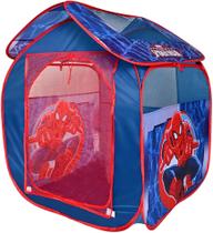 Barraca Infantil Cabana Tenda Para Crianças Menino Homem Aranha Marvel Cabaninha Portátil Dobrável Zippy Toys Azul