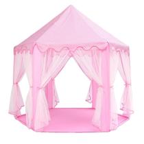 Barraca Infantil Cabana Tenda Princesas + Luzes A Pilha - Dm Toys