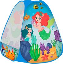 Barraca Infantil Casinha Tenda Cabana Sereias 86 cm x 75 cm Barraca Infantil Casinha Tenda Cabana Sereias 86 cm x 75 cm