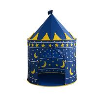 Barraca Infantil Castelo Azul Estrelado Porta com Fechamento Barraca Infantil Castelo Azul Estrelado Porta com Fechamento