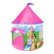 Barraca Infantil Dobrável Tenda Castelo Das Princesas Pink - Dm Toys