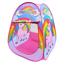 Barraca Infantil Dobravel Toca Tenda Cabana Unicornio Dm Toys DMT6771