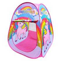 Barraca Infantil Dobravel Toca Tenda Iglu Cabana Unicórnio DM Toys DMT6771