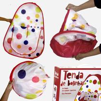 Barraca Infantil Menina Tenda de Bolinhas Divertida BBR Toys