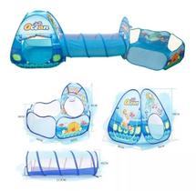 Barraca Infantil Oceano Fundo Do Mar Túnel 3 Em 1 Barraca Infantil Oceano Fundo Do Mar Túnel 3 Em 1