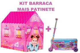 Barraca Infantil + Patinete De Criança Dobrável e Ajustável