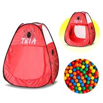 Barraca Infantil Piscina Bolinhas Menina C/50 Bolinhas