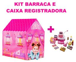 Barraca Infantil Princesa Rosa Mais Caixa Registradora DM - DM Toys