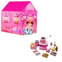 Barraca Infantil Princesa Rosa Mais Caixa Registradora DM