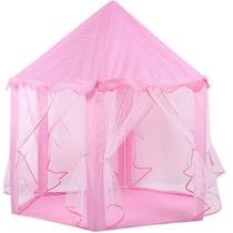 Barraca Infantil Tenda Cabana Castelo Principe Luzes Rosa Castela Barraca Infantil Tenda Cabana Castelo Principe Luzes Rosa Castela