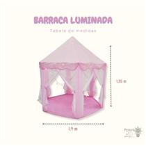 Barraca Infantil Tenda Iluminada Casinha Menina Com Luzes Barraca Infantil Tenda Iluminada Casinha Menina Com Luzes