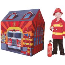 Barraca Infantil Tenda Unissex Grande Estação Bombeiro 102cm Original