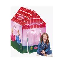 Barraca Infantil Toca Dobrável Cabana Criança Menino Menina Rosa Azul