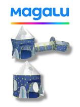 Barraca Infantil Toca Túnel Foguete Tent Menina e Menino Barraca Infantil Toca Túnel Foguete Tent Menina e Menino