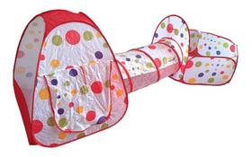 Barraca Infantil Vermelha Toca Túnel Piscina Bolinha Importway Barraca Infantil Vermelha Toca Túnel Piscina Bolinha Importway