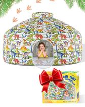 Barraca inflável Skywin-Air para crianças Playhouse 196x127cm com porta Barraca inflável Skywin-Air para crianças Playhouse 196x127cm com porta