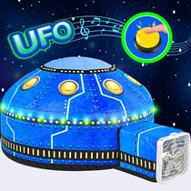 Barraca inflável W&O Glowing UFO Aerodome com luzes LED para crianças
