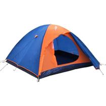 Barraca NTK Falcon 3 pessoas Azul e Laranja Camping leve, 1 000 mm coluna dágua, ventilada, montagem prática
