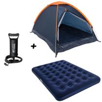 Barraca Panda 4 Pessoas NTK + Colchão Casal Bestway + Bomba de Ar Barraca Panda 4 Pessoas NTK + Colchão Casal Bestway + Bomba de Ar