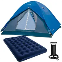 Barraca Para Camping Acampamento Pesca Até 7 Pessoas Fox NTK Com Colchão Inflável De Casal E Bomba De Ar Infladora Barraca Para Camping Acampamento Pesca Até 7 Pessoas Fox NTK Com Colchão Inflável De Casal E Bomba De Ar Infladora