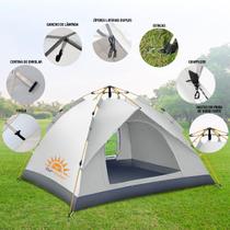 Barraca para Camping até 4 Pessoas A Prova D'agua Expansão Automática Abertura Rápida