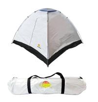 Barraca para camping guepardo atena iglu p/ 3 pessoas - prata