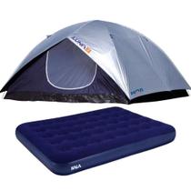 Barraca para Camping Luna 7 Pessoas MOR com Colchão Inflável de Casal KALA Barraca para Camping Luna 7 Pessoas MOR com Colchão Inflável de Casal KALA
