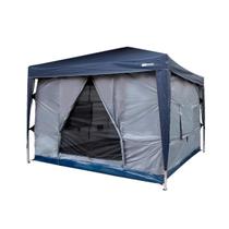 Barraca Para Gazebo 5/6 Pessoas 3x3m Transform Cinza Proteção E Ventilação Nautika