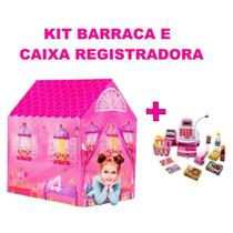 Barraca Princesa Rosa Presente Caixa Registradora Compras