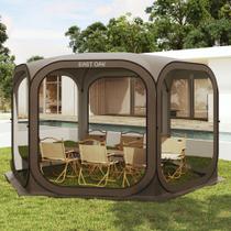 Barraca Tela EAST OAK Pop-Up 3,6 x 3,6 m Marrom