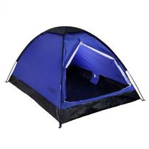 Barraca tenda camping acampamento acampar 4 pessoas Quati Carajás QC4PA (Azul)