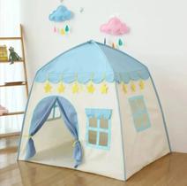 Barraca Tenda Casa Infantil Dobrável Melhor- Azul